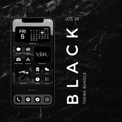 BLACK iOS 14 THEME