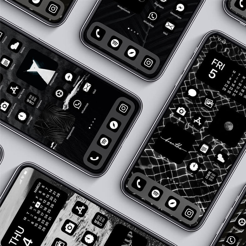 BLACK iOS 14 THEME