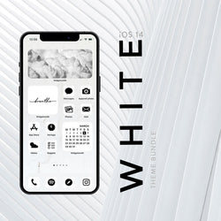 WHITE iOS 14 THEME